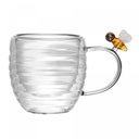 Ver imagem 2 de Jogo 2 Xícaras de Chá Parede Dupla de Vidro Lovely Bee 180ml