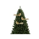 Ver imagem 2 de Kit Passarinho Natal Full Glitter Pérolas Dourado 16cm 3 Unidades - Magizi