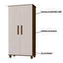 Ver imagem 3 de Armário Organizador 2 Portas Nicolau Malbec Off White