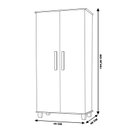 Ver imagem 4 de Armário Organizador 2 Portas Nicolau Malbec Off White