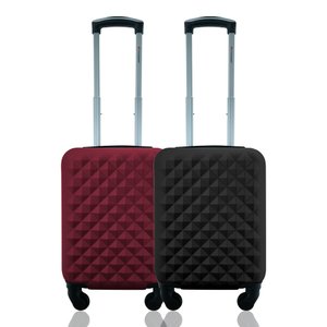 Kit Conjunto Mala de Bordo Viagem Rígidas Rodas 360º Cadeado Segredo Gladiador Duas D1pp Tamanho Pp