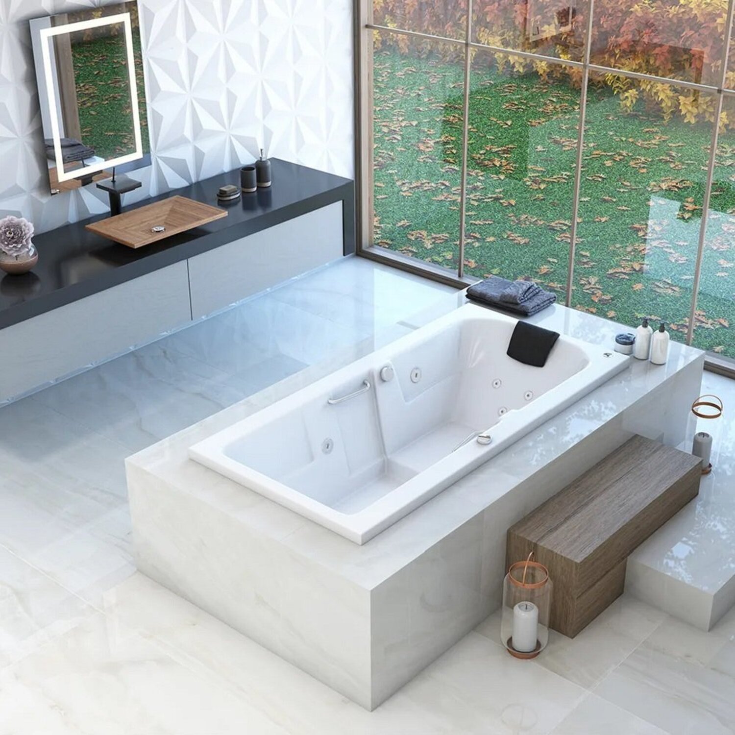Banheira de Hidromassagem Box Gran Luxo 150x85x44cm - P6 - 110v - sem Aquecedor - 2