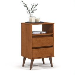 Mesa de Cabeceira Retrô Roma Freijó - Ej Móveis - 3