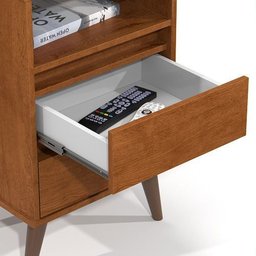 Mesa de Cabeceira Retrô Roma Freijó - Ej Móveis - 4