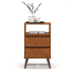 Mesa de Cabeceira Retrô Roma Freijó - Ej Móveis - 1