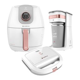 Kit Cadence Dream Rosé Gold - Fritadeira - Cafeteira - Sanduicheira - 127v - 1