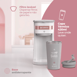 Kit Cadence Dream Rosé Gold - Fritadeira - Cafeteira - Sanduicheira - 127v - 6