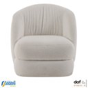 Ver imagem 3 de Poltrona Biscuit Bouclé Marfim Base Fixa - Daf