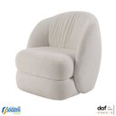 Ver imagem 1 de Poltrona Biscuit Bouclé Marfim Base Fixa - Daf