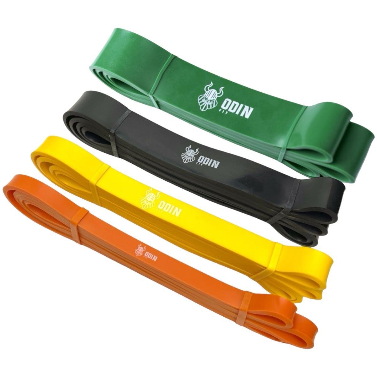 Kit Super Band 4 Intensidades Elasticos para Treino Odin Fit