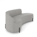 Ver imagem 6 de Sofá 4 Lugares Orgânico 220cm Pé Ferro Preto Morgan Suede D03 - D’Rossi