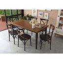 Ver imagem 2 de Mesa Colors em Madeira Maciça Quadrada 6 Lugares - 160 X 80cm Preto