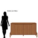 Ver mais imagens de Buffet Aparador 4 Portas com Pés em Madeira Áurea:cinamomo