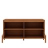 Buffet Aparador 4 Portas com Pés em Madeira Áurea:cinamomo - 3