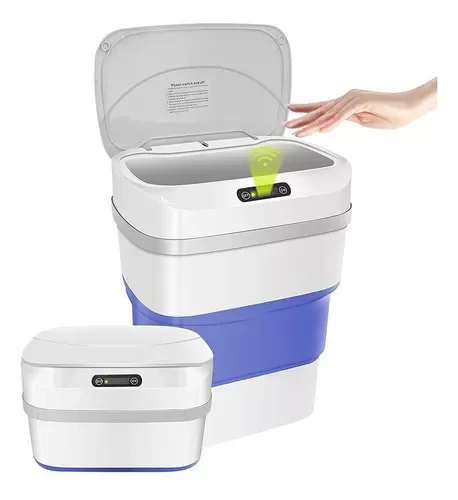 Lixeira Retrátil Smart Automática Dobrável com Sensor - 1