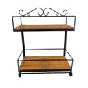 Ver imagem 1 de Prateleira decorativa parede temperos ferro madeira artesanato mineiro