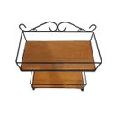 Ver mais imagens de Prateleira decorativa parede temperos ferro madeira artesanato mineiro