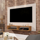 Ver imagem 2 de Painel Suspenso para Quarto Tv de até 55 Polegadas Ipanema - Giga Móveis:off White/nature