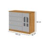 Comoda Infantil Nature-cinza Alvin - 3