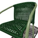 Ver imagem 2 de Cadeira Corda Náutica Área Externa e Interna Base Alumino:verde