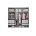 Ver imagem 5 de Quarto Casal Modulado Rizon 5 Peças (1 Armário Ponte + 1 Closet + 2 Guarda Roupas + 1 Complemento) Q