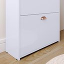 Ver imagem 4 de Sapateira Closet Vertical Organizadora 12 Pares Calçados Prateleira Gavetas Basculante Branco - Rpm