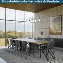 Ver imagem 7 de Kit 2 Cadeiras Empilhável Vermont Fratini 38 Cm (larg) Estrutura em Madeira Preto Multilaminada