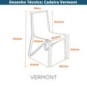 Ver imagem 3 de Kit 2 Cadeiras Empilhável Vermont Fratini 38 Cm (larg) Estrutura em Madeira Preto Multilaminada