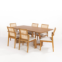 Ver mais imagens de Cadeira Hermes Treo Made em Tela Sextavada - Modelo Orgânico e Telinha, Assento Estofado, Destaque N