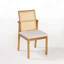 Ver imagem 1 de Cadeira Hermes Treo Made em Tela Sextavada - Modelo Orgânico e Telinha, Assento Estofado, Destaque N