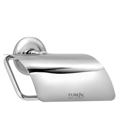 Porta Papel Higiênico com Tampa de Metal Standard Leve -1714 - Furkin