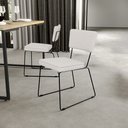 Ver imagem 2 de Kit 04 Cadeiras Decorativas Para Sala De Jantar Allana L02 Bouclê Cru - Lyam Decor