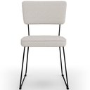 Ver imagem 6 de Kit 04 Cadeiras Decorativas Para Sala De Jantar Allana L02 Bouclê Cru - Lyam Decor