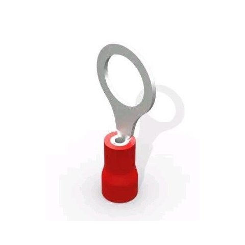 Terminal Anel 8,4 Mm para Fio 0,5-1,5 Mm² Vermelho Ehcdecorlu Ehc/decorlu