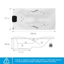 Ver imagem 3 de Banheira de Hidromassagem Due Gran Luxo 150x90x50cm - P2 - 220v - com Aquecedor