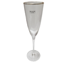 Ver imagem 4 de CJ 2 TACAS DE VIDRO P/CHAMPANHE C/BORDA DOURADA LINES 300ml wolff 29128