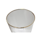 Ver imagem 3 de CJ 2 TACAS DE VIDRO P/CHAMPANHE C/BORDA DOURADA LINES 300ml wolff 29128