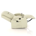 Ver imagem 7 de Poltrona do Papai Reclinável Massagem e Aquecimento Giratório Balanço 2 Porta Copos Mark Pu Bege G31