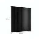 Ver imagem 3 de Painel para TV até 85 Polegadas de MDF 270cm x 260cm Preto