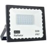 Kit 5 Refletor 50w Led Smd Slim Mini Holofote Branco Frio Ip67 Bivolt - 1