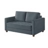 Sofá Cama Marcelle 2 Lugares 150 Casal Veludo Paris Pés de Madeira - Talento Móveis - 1