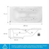 Banheira de Hidromassagem Due Gran Luxo 160x90x50cm - P5 - 220v - sem Aquecedor - 5