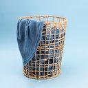 Ver imagem 3 de Cesto Organizador Redondo Vazado 40cm de Palha Multiuso - Oikos