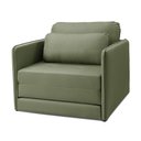 Ver imagem 5 de Sofá e 2 Poltronas Cama Retratil Compacta Dália Fixa Veludo K01 - D’Rossi