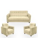 Ver imagem 1 de Sofá + 2 Poltrona para Sala de Estar Moderno Confortável Veneza Suede