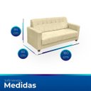 Ver imagem 6 de Sofá + 2 Poltrona para Sala de Estar Moderno Confortável Veneza Suede