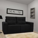 Ver imagem 1 de Sofá 2 Lugares Onix 1,80M para Sala Confortavel Sued Herrero:Preto