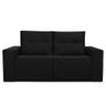 Sofá 2 Lugares Onix 1,80M para Sala Confortavel Sued Herrero:Preto - 2