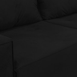 Sofá 2 Lugares Onix 1,80M para Sala Confortavel Sued Herrero:Preto - 5