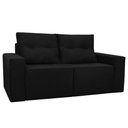 Ver imagem 3 de Sofá 2 Lugares Onix 1,80M para Sala Confortavel Sued Herrero:Preto